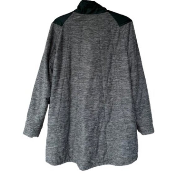 The North Face long Pseudio jacket grey/green women's size L - Picture 7 of 7